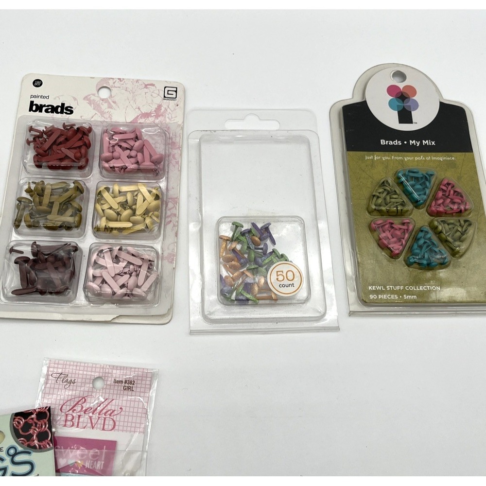 Large Mixed Scrapbooking Craft Supply Lot Fiskars Teresa Collins Pink Paislee - Picture 6 of 12